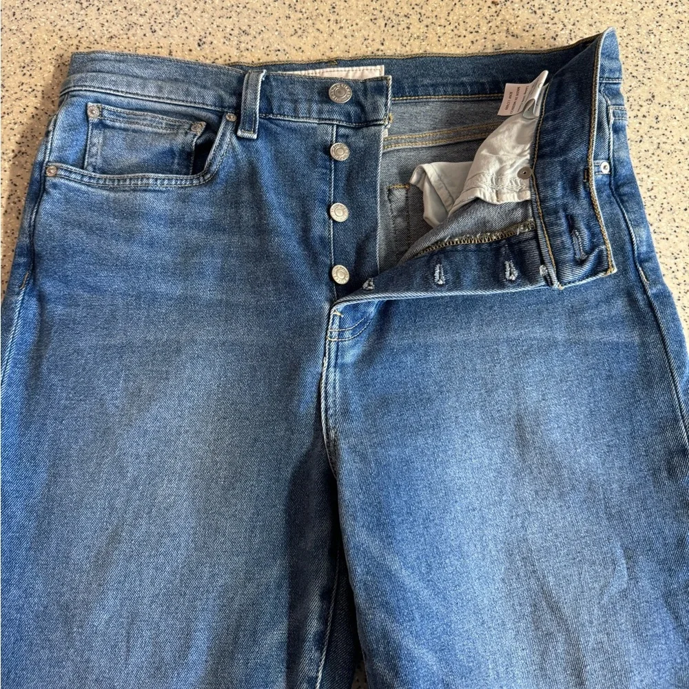 Frank & Eileen- Cork Everyday Jeans Raw Hem Antique Blue.Size 31